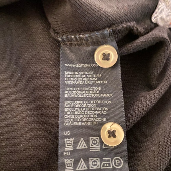 Men's Black Long Sleeve Polo Shirt - Picture 4 of 5